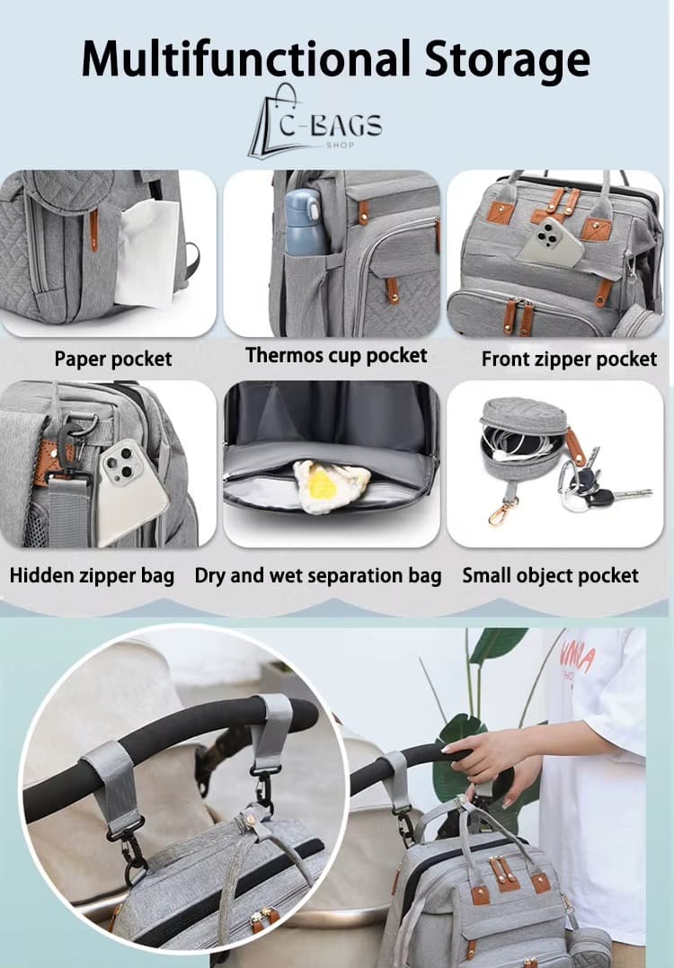 Multi-Function Diaper Backpack 7