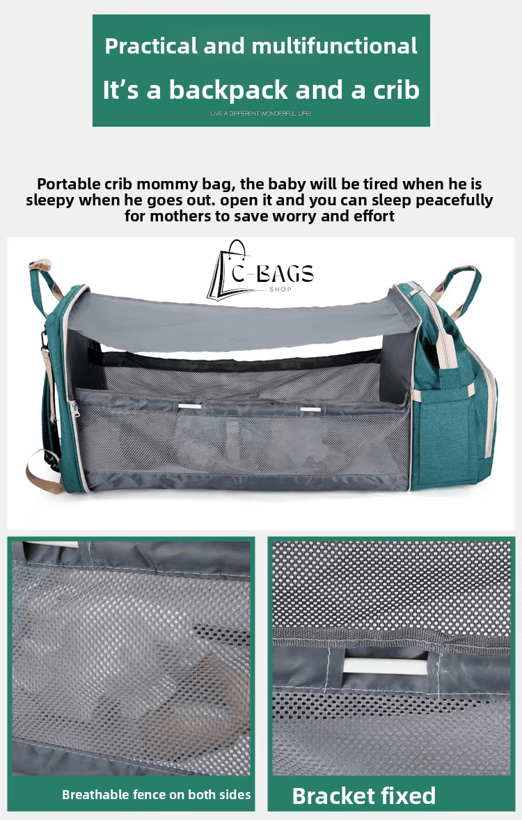 Portable Travel Diaper Backpack 10