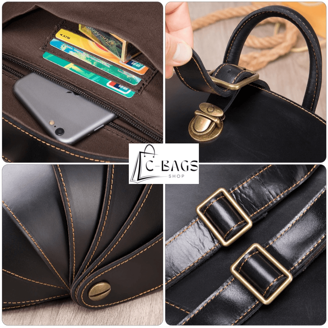 Genuine Leather Backpack 4